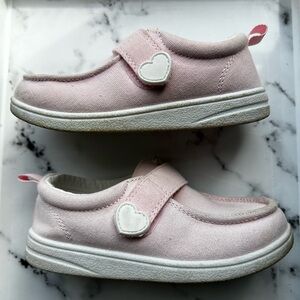 Wonder Nation Pink Kids Sneakers with Heart Detail